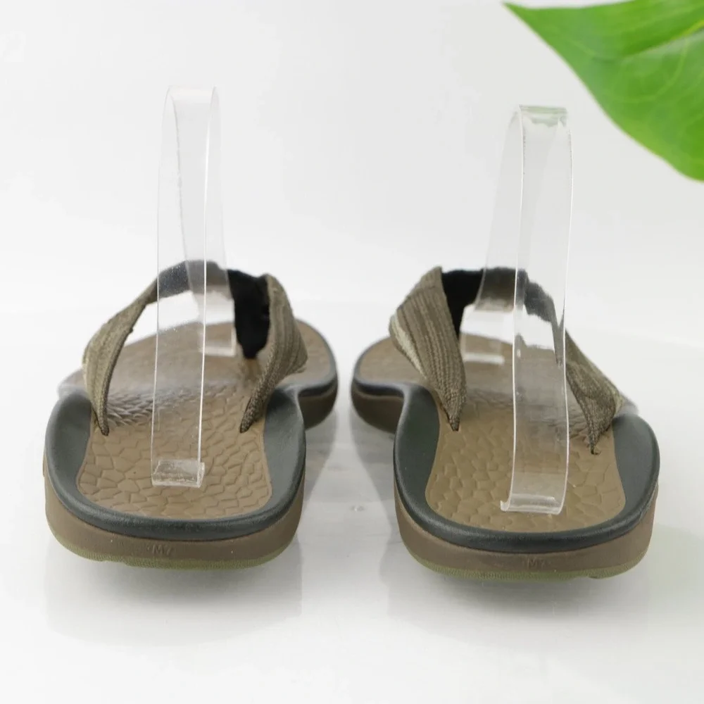 Chaco Mens Playa Pro Sandals Size 7 Brown Thong Flip Flop  Comfort Beach Shoes